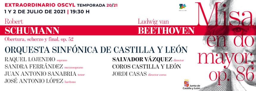 La Orquesta Sinfónica de Castilla y León ofrece concierto extraordinario con obras de Beethoven y Schumann