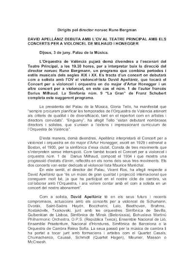 David Apellániz debuta con la OV en el Teatro Principal con conciertos para violonchelo