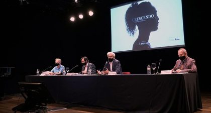 Rueda de prensa en el Teatro Real sobre Crescendo, que esta temporada da sus primeros frutos