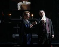 Sondra Radvanovsky (Floria Tosca), Carlos Álvarez (Barón Scarpia)
