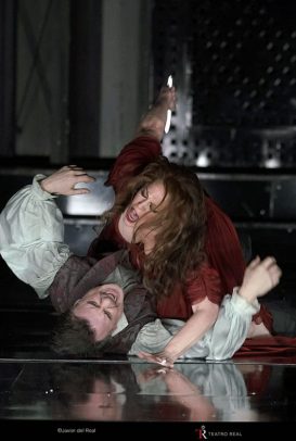 Sondra Radvanovsky (Floria Tosca), Carlos Álvarez (Barón Scarpia)