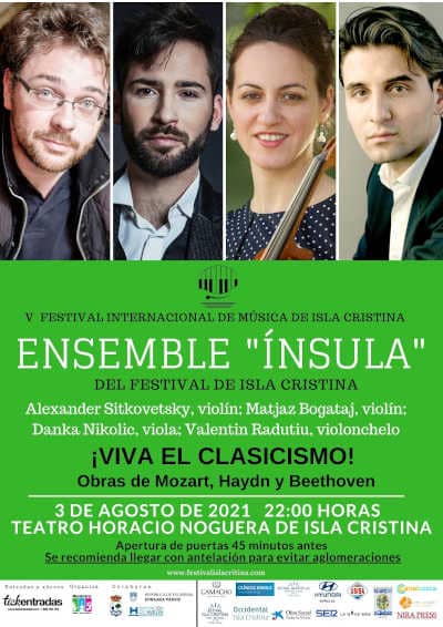 Presentada la quinta edición del Festival Internacional de Música de Isla Cristina