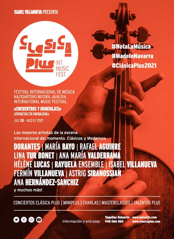 Pamplona y Navarra se convierten en “epicentro” de la mejor música gracias al II Festival Internacional Clásica Plus