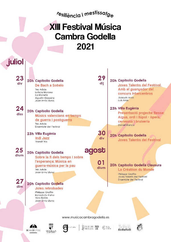 El Festival Internacional de Música de Cámara de Godella presenta su edición 2021