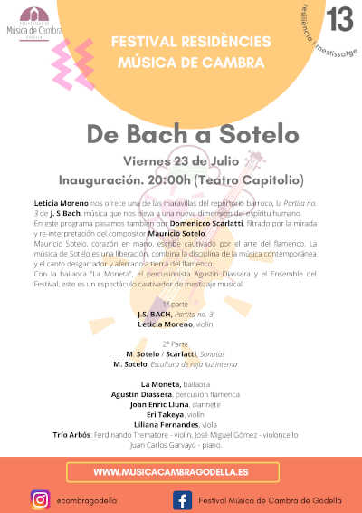 El Festival Internacional de Música de Cámara de Godella presenta su edición 2021