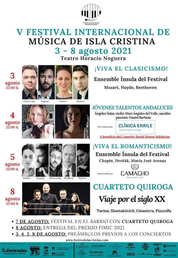 Presentada la quinta edición del Festival Internacional de Música de Isla Cristina