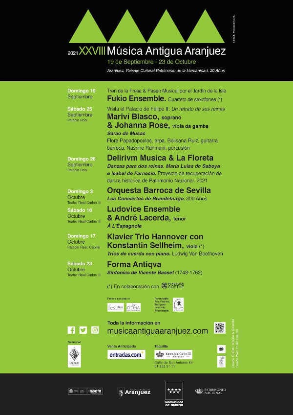 Ha sido presentada la XXVIII edición del Festival de Música Antigua de Aranjuez