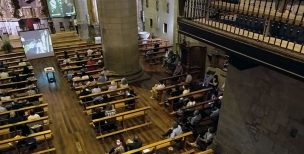 Concierto de la edición del pasado año 2020, ya bajo las condiciones sanitarias del COVID-19, en cuanto al uso de mascarillas, distancia, aforo y demás.