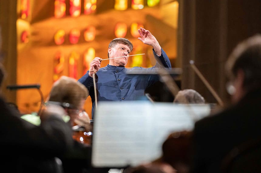 Retransmisión del concierto de la Filarmónica de Viena en la Sagrada Familia