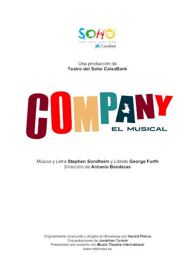 Antonio Banderas presenta a la compañía de su próximo musical Company en el Teatro del Soho CaixaBank