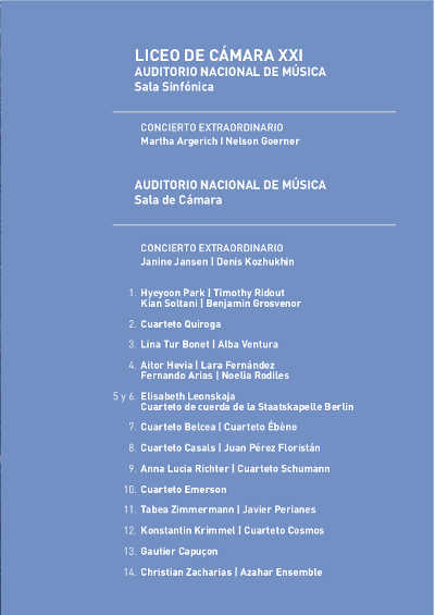 Grosvenor, Park, Ridout y Soltani; cuatro fantásticos que inauguran el Ciclo «Liceo de Cámara XXI»