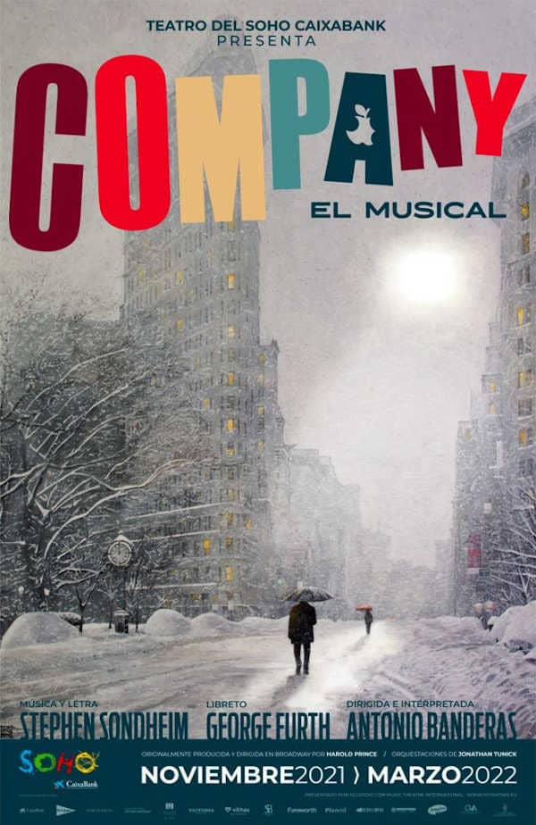 Antonio Banderas presenta a la compañía de su próximo musical Company en el Teatro del Soho CaixaBank