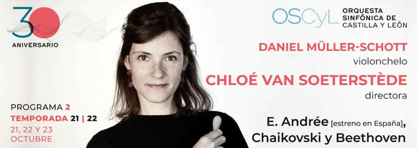 La Orquesta Sinfónica de Castilla y León, con Chloé van Soeterstède ofrece ‘Obertura en re mayor’ de Elfrida Andrée