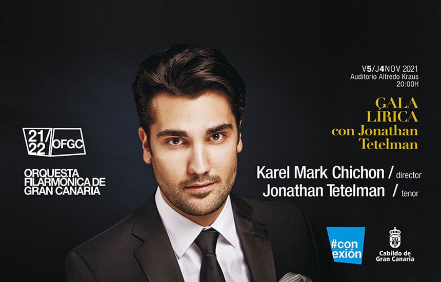 Jonathan Tetelman debuta en la temporada de la Filarmónica de Gran Canaria con una Gala Lírica dirigida por Chichon