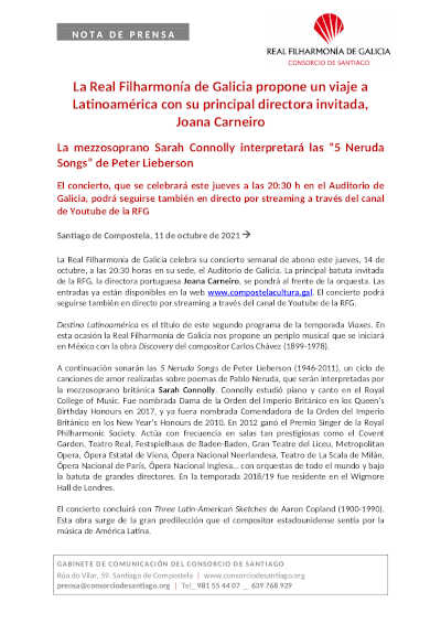 La Real Filharmonía de Galicia propone un viaje a Latinoamérica con su principal directora invitada, Joana Carneiro