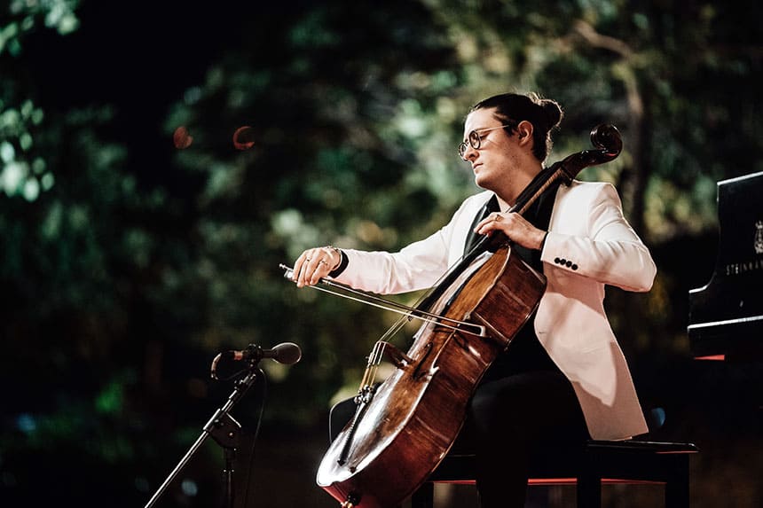 Santiago Cañón y Teresa Riveiro en el primer concierto del Ciclo de Jóvenes Músicos