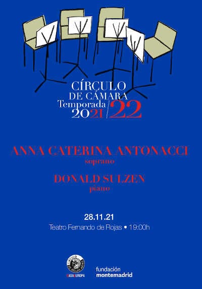 Círculo de Cámara recibe a la soprano Anna Caterina Antonacci en el Círculo de Bellas Artes de Madrid