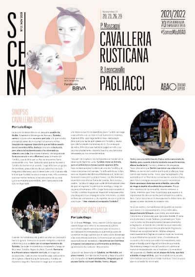 ABAO Bilbao Opera presenta el programa doble de Cavallería rusticana y Pagliacci