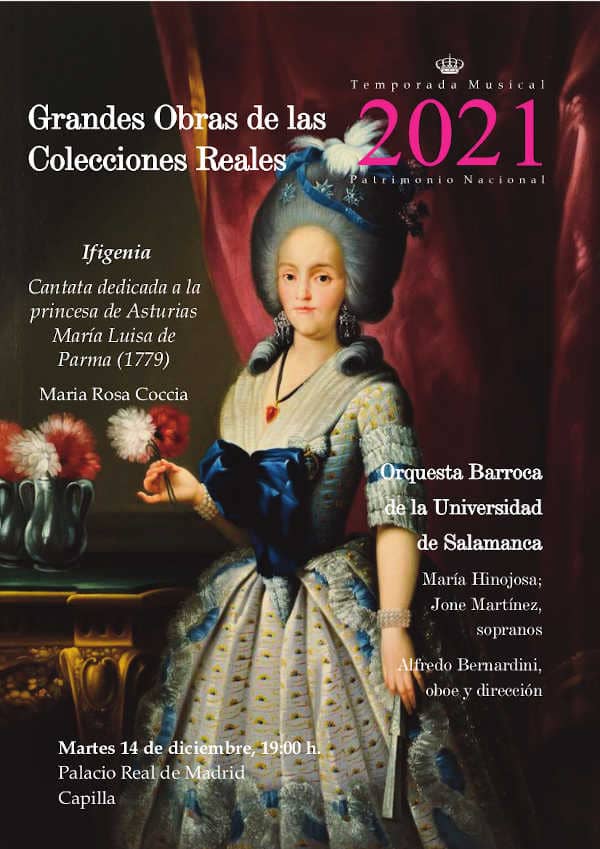Patrimonio Nacional estrena la cantata «Ifigenia» de María Rosa Coccia en el Palacio Real