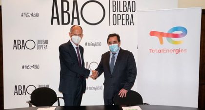 TotalEnergies, firma convenio y se convierte en el nuevo colaborador de ABAO Bilbao Opera