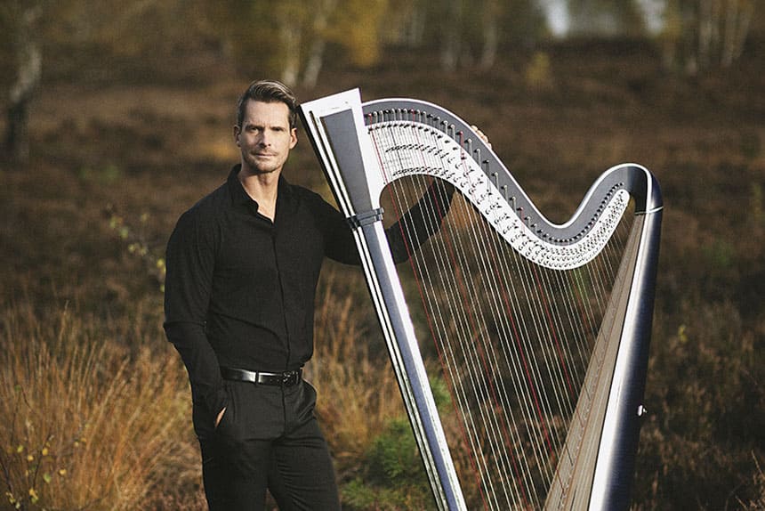 El arpista Xavier de Maistre vuelve a un nuevo programa de conciertos de Euskadiko Orkestra