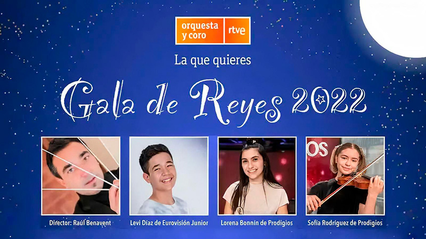 Gala de Reyes de la Orquesta y Coro RTVE con las ganadoras de ‘Prodigios 3’ y Levi Díaz
