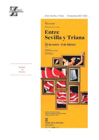 ‘Entre Sevilla y Triana’, joya musical de Pablo Sorozábal que estuvo perdida más de 50 años