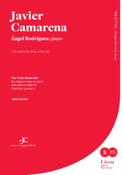 El tenor Javier Camarena revisa las mejores canciones y arias de su repertorio en el Liceu