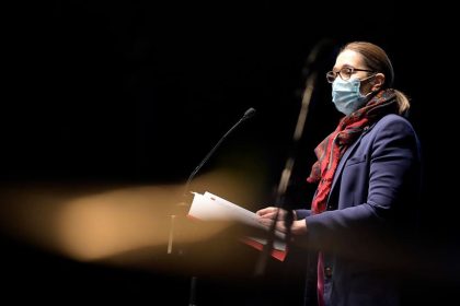 Marta Rivera de la Cruz en lala presentación del FIAS 2022