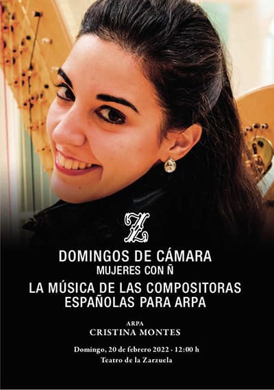 El Teatro de la Zarzuela presenta a Cristina Montes, una de las arpistas más importantes de su generación
