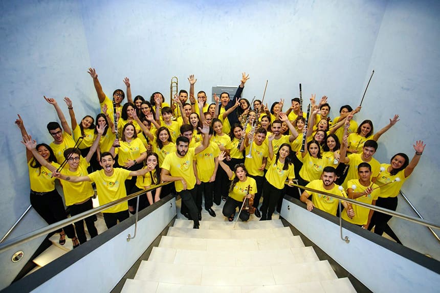 La Joven Orquesta de Gran Canaria en los conciertos en familia de la OFGC y la Fundación DISA