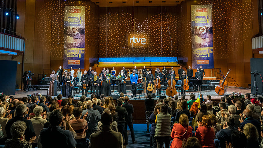‘Unidos por la paz: Ucrania en el corazón’, concierto solidario de la Orquesta y Coro RTVE