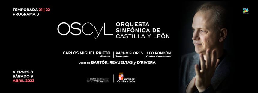 La OSCyL, dirigida por Carlos Miguel Prieto, ofrece una obra de B. Bartók y tres piezas latinoamericanas