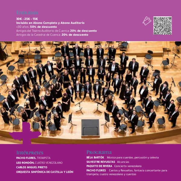 La Orquesta Sinfónica de Castilla y León participa el lunes en la 59 edición de la Semana de Música Religiosa de Cuenca
