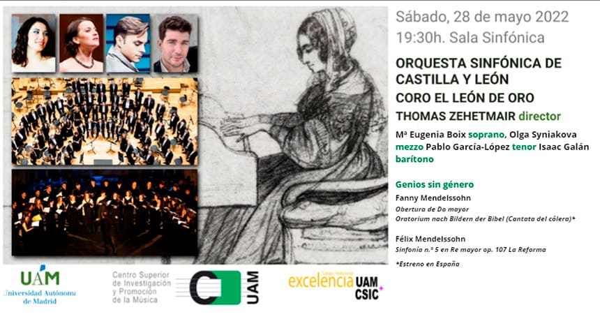 Estreno en España de la Cantata del cólera de Fanny Mendelssohn en el Ciclo de la UAM