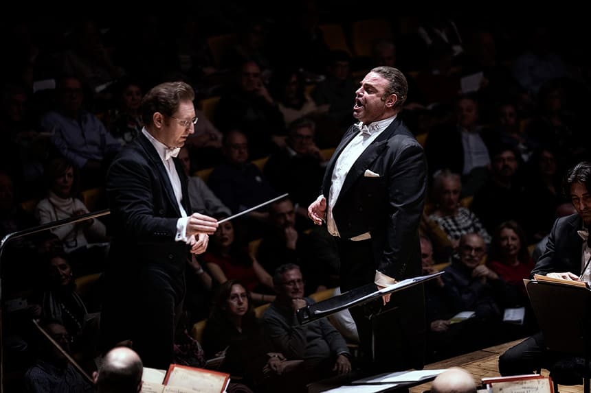 Joseph Calleja y Ramón Tebar en una velada musical bajo la luna de valencia