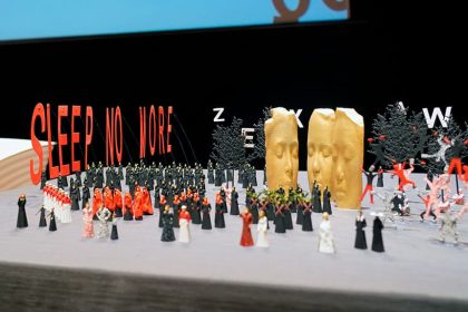 El artista Jaume Plensa se instala en el Liceu en la Temporada 2022-2023 con dos proyectos Maqueta de Jaume Plansa para Macbeth