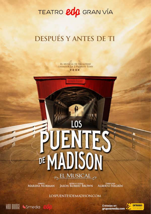 Nina y Gerónimo Rauch protagonizarán el musical Los Puentes de Madison Nina y Gerónimo Rauch protagonizarán el musical Los Puentes de Madison