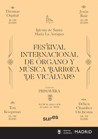 El prestigioso musicólogo Ton Koopman tocará en el Festival Internacional de Órgano y Música Barroca de Vicálvaro