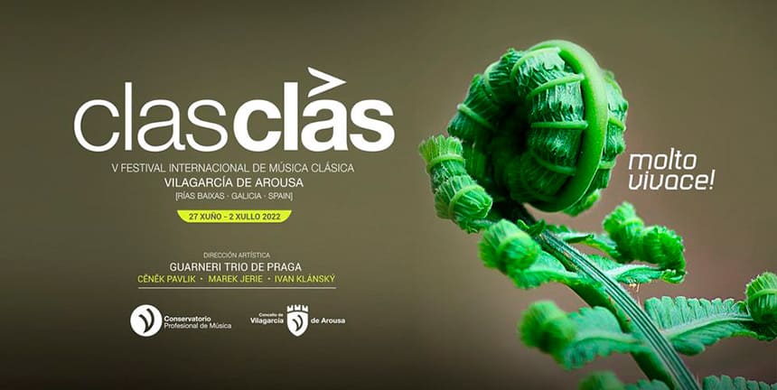 La música clásica regresa a Vilagarcía «por todo lo alto» con una edición «Molto Vivace!» del festival internacional Clasclás