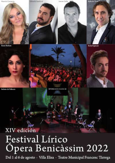 Orfila, Cantarero, Shaham y Sandoval en la XIV edición del Festival Lírico Ópera Benicàssim