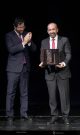 Dr. Santiago Moreno, presidente del Comité Médico del Teatro, el jefe del servicio de Enfermedades Infecciosas del hospital madrileño Ramón y Cajal, con el director adjunto del Teatro Real, Borja Ezcurra.