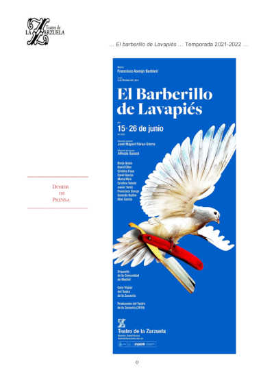 ‘El barberillo de Lavapiés’ renueva intrigas, enredos y amores en el Teatro de la Zarzuela