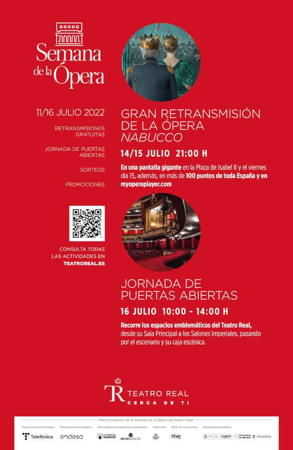 Semana de la Ópera del Teatro Real 2022 – Programa, fotos, vídeos…