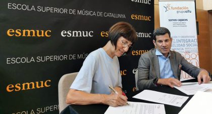 La Fundación Grupo SIFU y ESMUC firman un acuerdo para impulsar el arte inclusivo