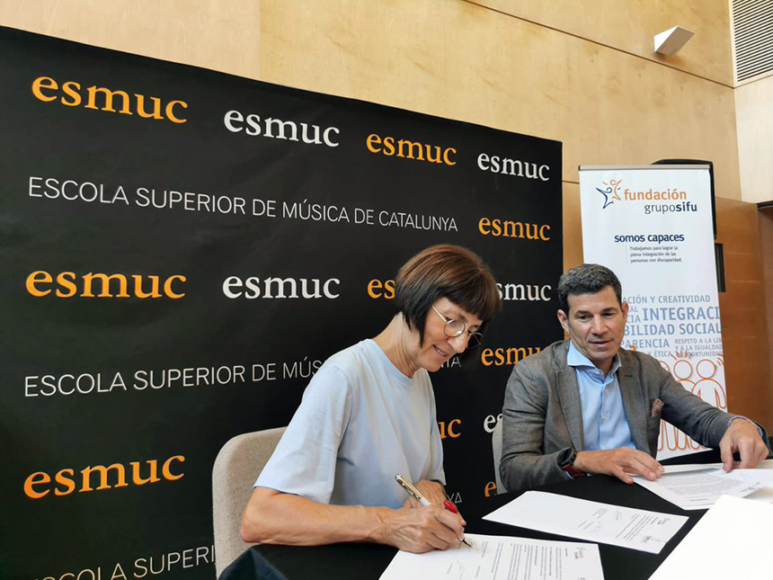 La Fundación Grupo SIFU y ESMUC firman un acuerdo para impulsar el arte inclusivo