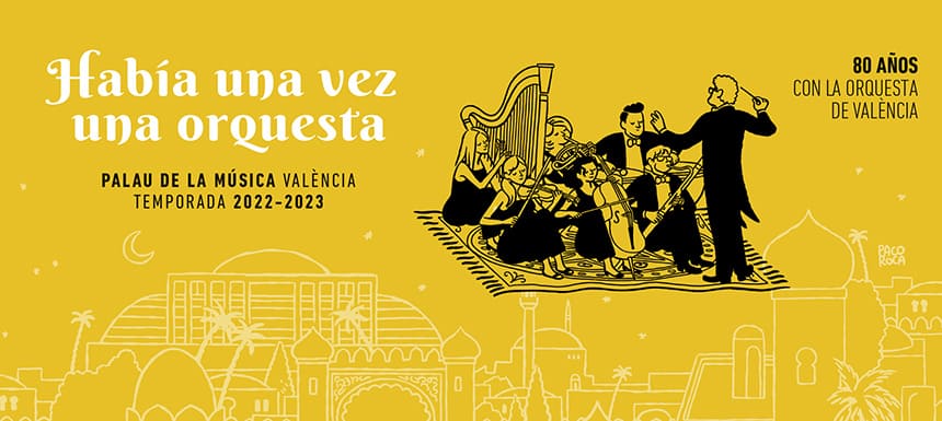 El Palau de la Música de València presenta la temporada 2022/23 junto a la OV en su 80 aniversario El Palau de la Música de València presenta la temporada 2022/23 junto a la OV en su 80 aniversario