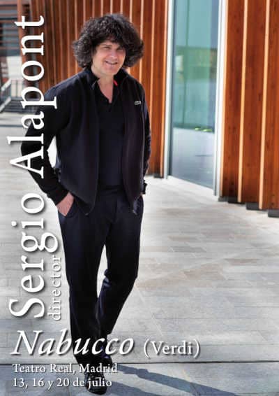 El director español Sergio Alapont dirige dirige la ópera Nabucco de Verdi en el Teatro Real