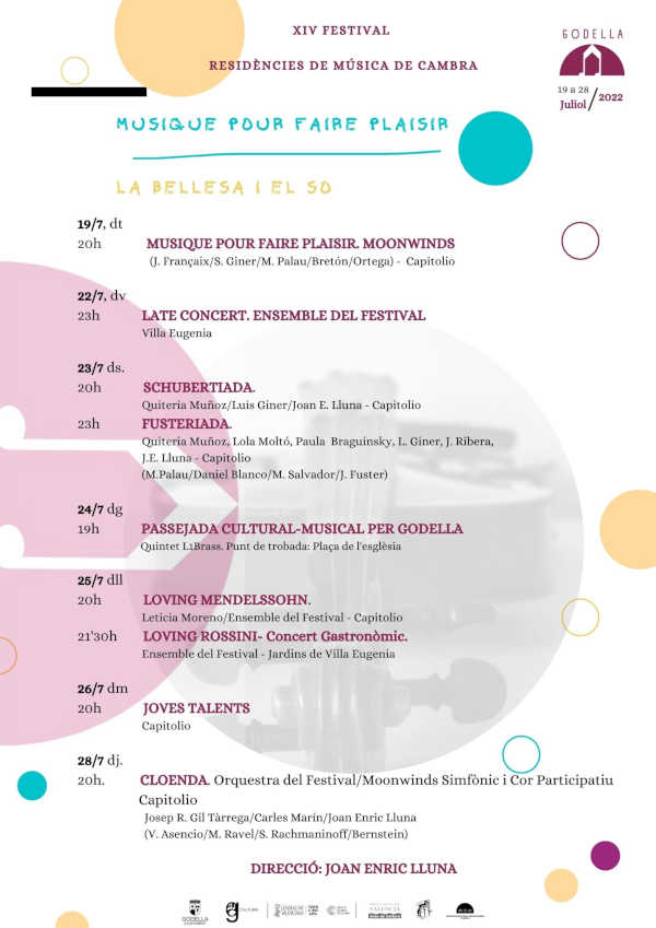 El Festival Internacional de Música de Cámara de Godella reivindica el lado lúdico de la experiencia musical