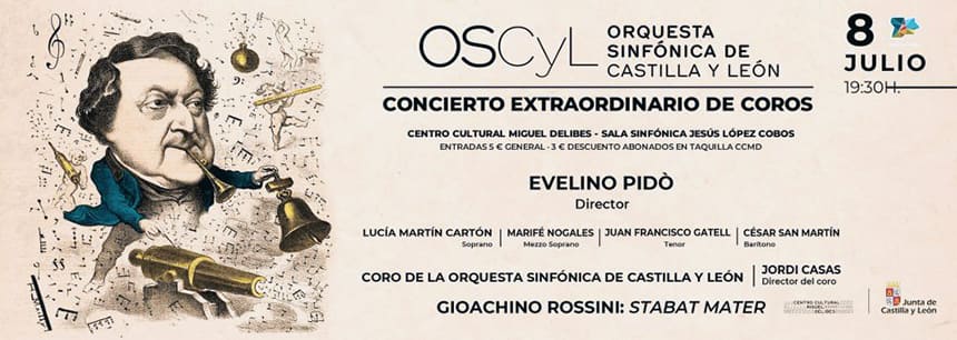 La Orquesta Sinfónica de Castilla y León dirigida por Evelino Pidò con la participación del Coro de la Orquesta La Orquesta Sinfónica de Castilla y León dirigida por Evelino Pidò con la participación del Coro de la Orquesta